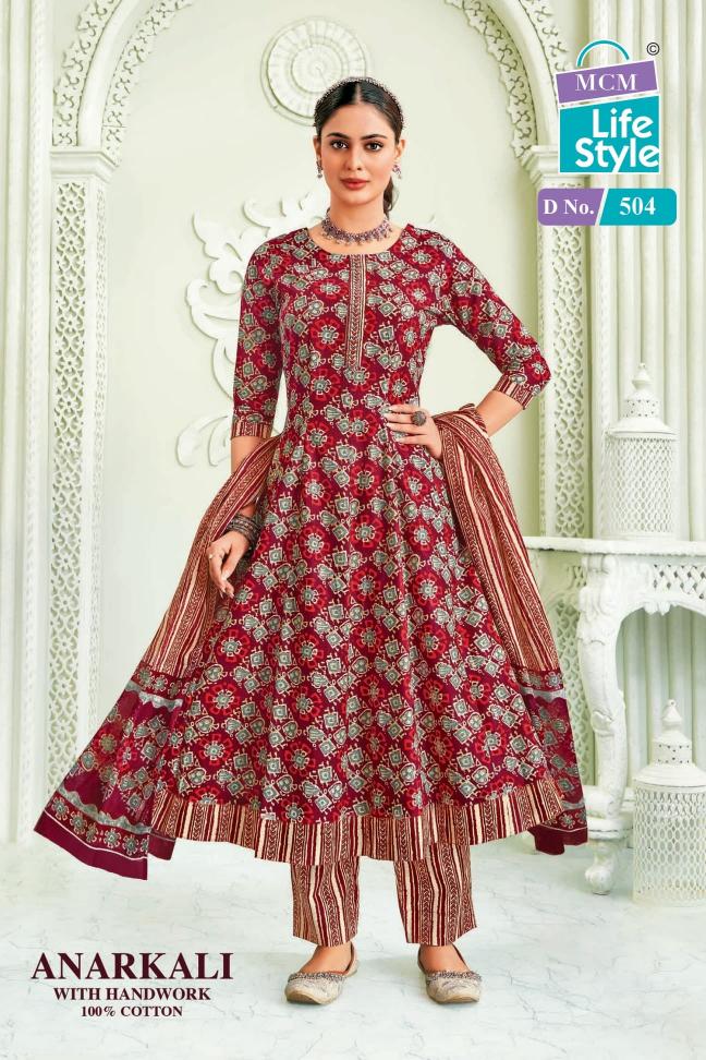 ANARKALI VOL 5 BY MCM LIFESTYLE READYMADE COTTON BEAUTIFUL LOOK BIG SIZE SUITS