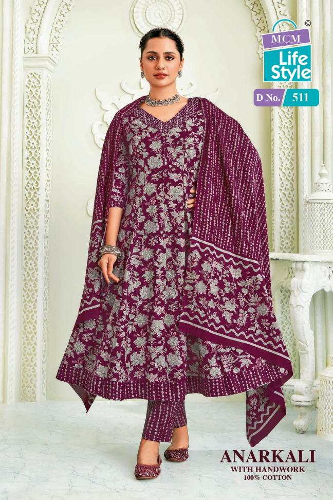 ANARKALI VOL 5 BY MCM LIFESTYLE READYMADE COTTON BEAUTIFUL LOOK BIG SIZE SUITS
