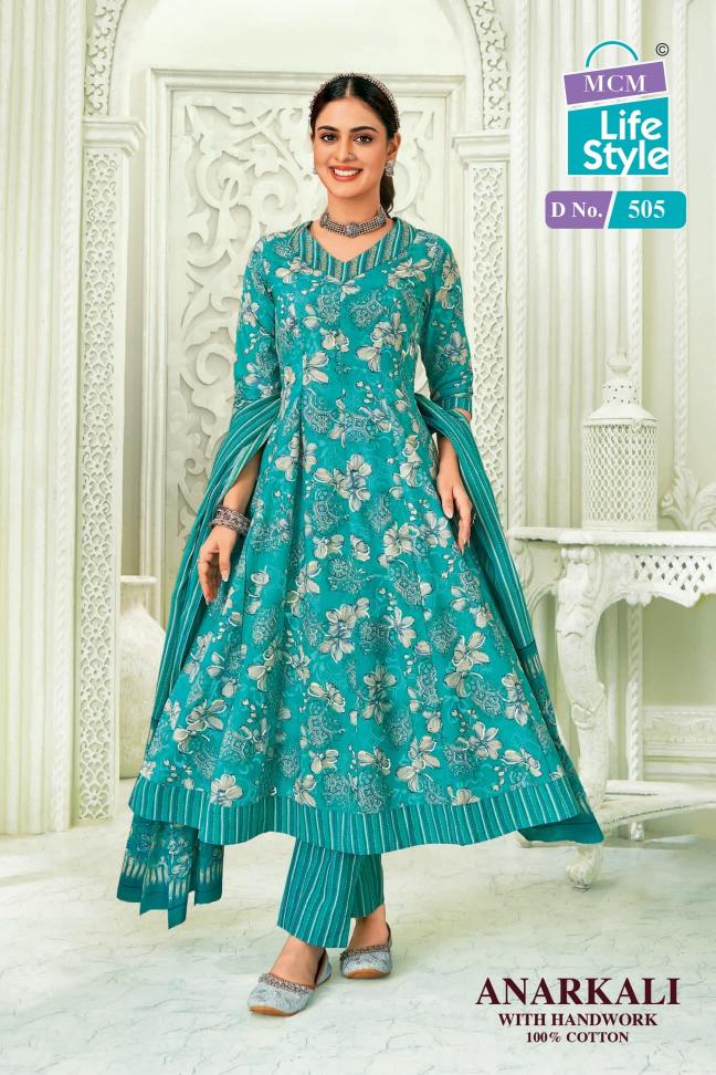 ANARKALI VOL 5 BY MCM LIFESTYLE READYMADE COTTON BEAUTIFUL LOOK BIG SIZE SUITS