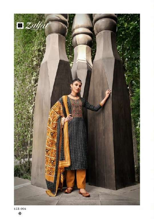 ZULFAT DESIGNER AMANDA WHOLESALE PURE WOOL PASHMINA WITH EMBROIDERY WORK SUITS