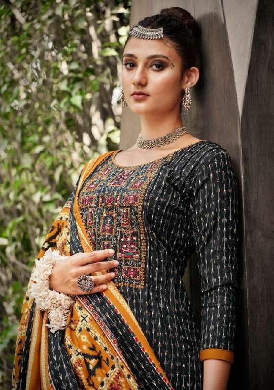 ZULFAT DESIGNER AMANDA WHOLESALE PURE WOOL PASHMINA WITH EMBROIDERY WORK SUITS