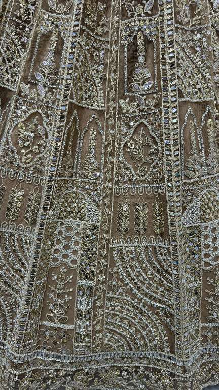 ANJANI ART D.NO 2850 WHOLESALE HEAVY NET DESIGNER LEHENGAS