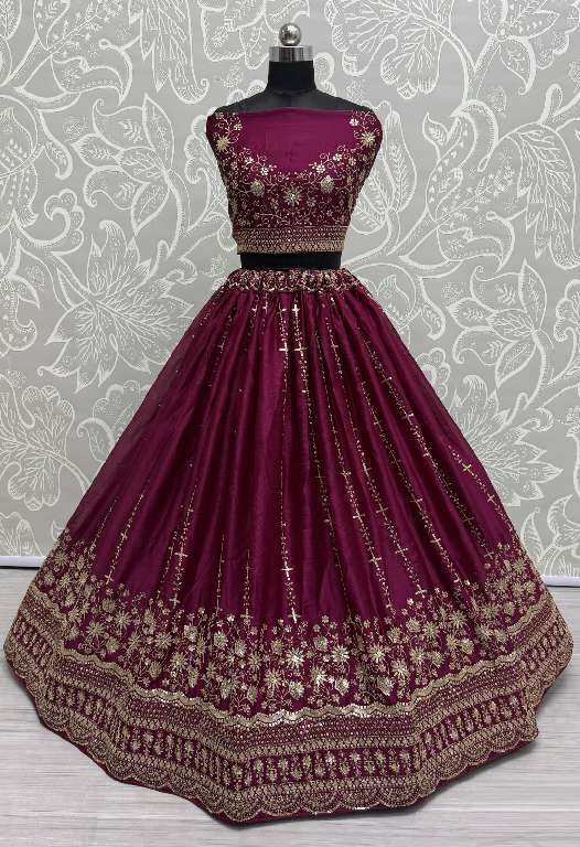 ANJANI ART D.NO 2851 WHOLESALE WEDDING LEHENGAS CHOLI