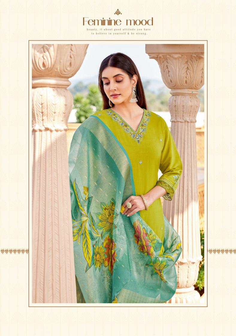 MITTOO AAYUSHI VISCOSE SILK THREAD WORK READYMADE UNIQUE SUITS