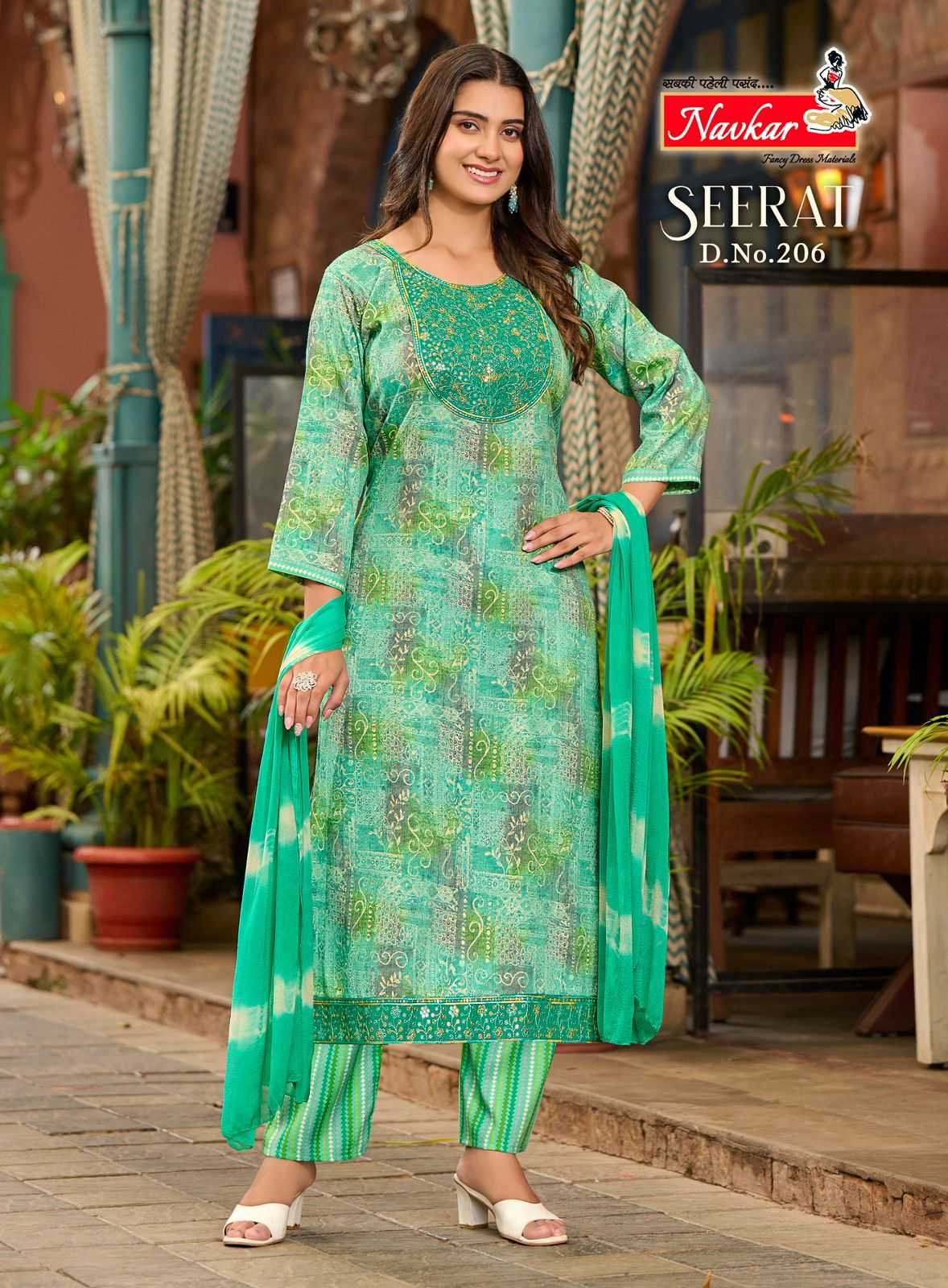 NAVKAR SEERAT VOL 2 CAPSULE RAYON PRINT READYMADE CASUAL 3PCS DRESS