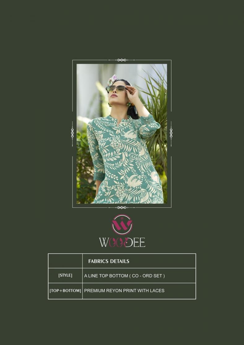 WOODEE SHAKIRA VOL 2 RAYON READYMADE ELEGANCE CO-ORD SETS