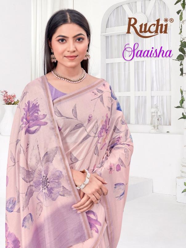 SAISHA VOL 2 BY RUCHI REGULAR WEAR TUSSAR SILK SAREES