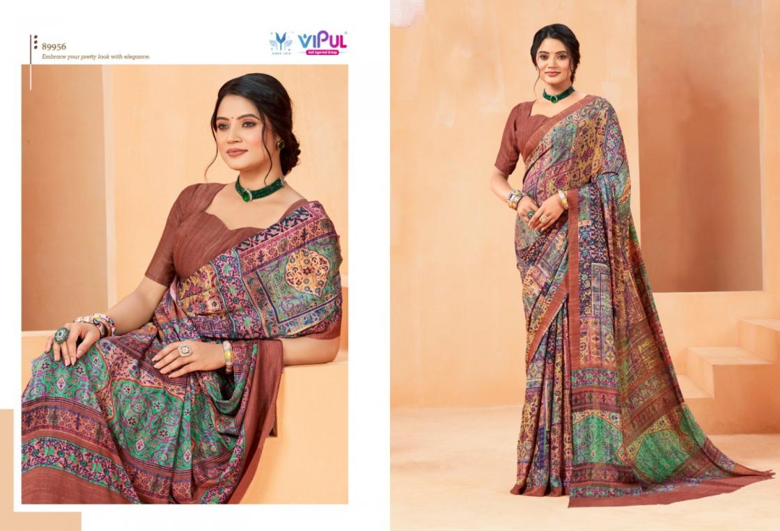 VIPUL ANTIQUE ROYAL VOL 14 CREWA GEORGETTE STYLISH SAREE ONLINE
