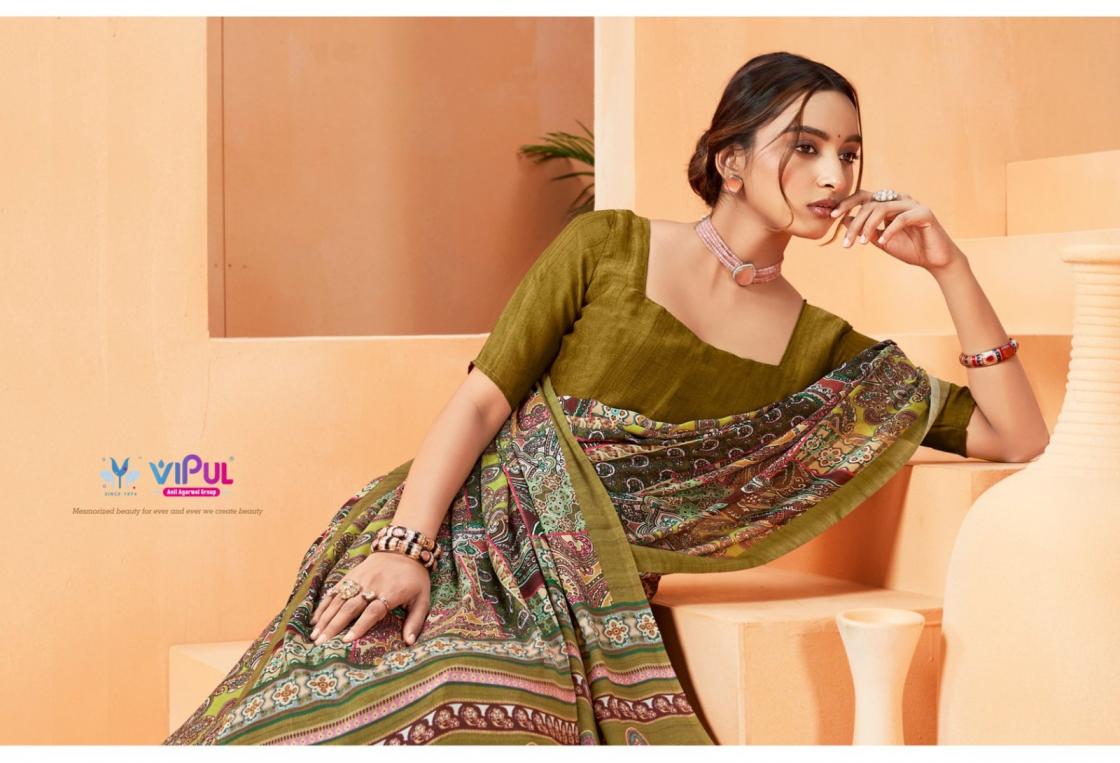 VIPUL ANTIQUE ROYAL VOL 14 CREWA GEORGETTE STYLISH SAREE ONLINE