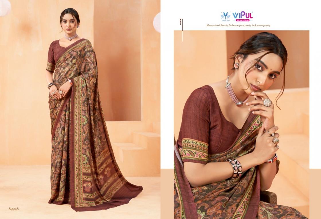 VIPUL ANTIQUE ROYAL VOL 14 CREWA GEORGETTE STYLISH SAREE ONLINE