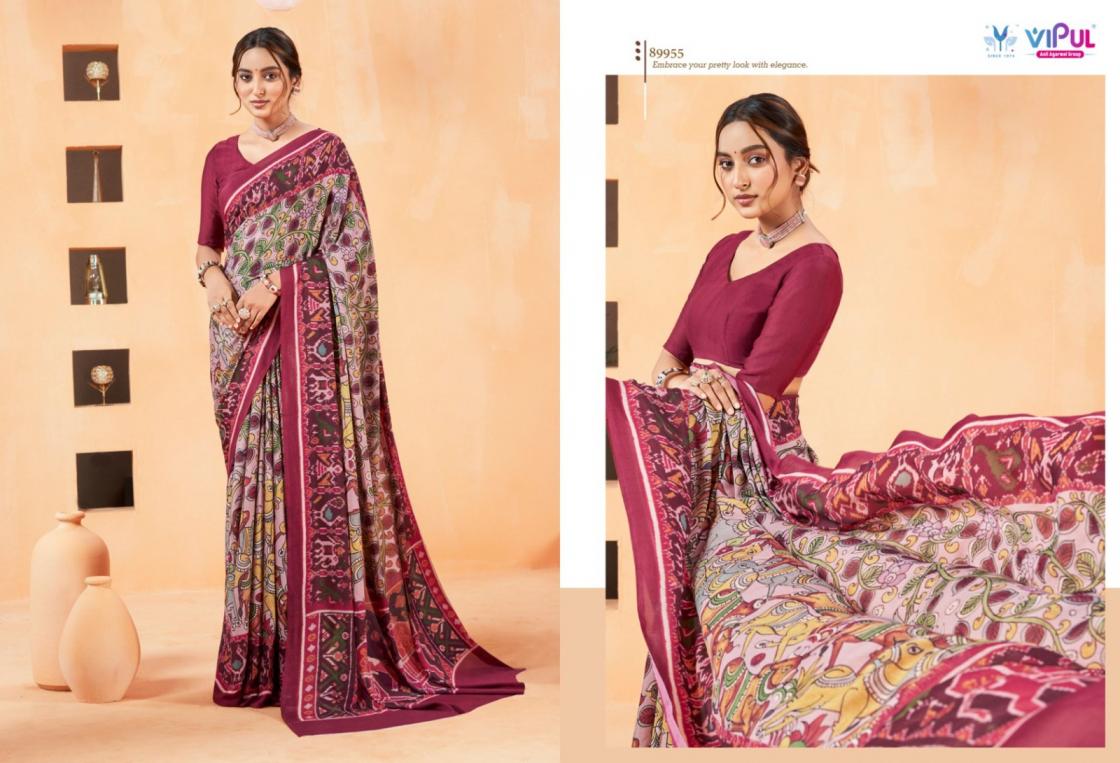 VIPUL ANTIQUE ROYAL VOL 14 CREWA GEORGETTE STYLISH SAREE ONLINE