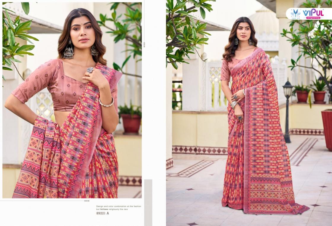 VIPUL FASHION PRATIKSHA COTTON COMFORTABLE SAREE WHOLESALER