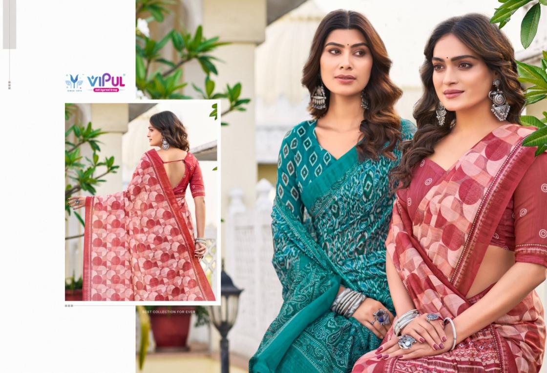 VIPUL FASHION PRATIKSHA COTTON COMFORTABLE SAREE WHOLESALER