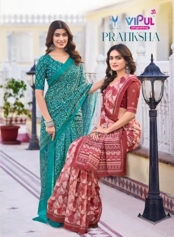 VIPUL FASHION PRATIKSHA COTTON COMFORTABLE SAREE WHOLESALER