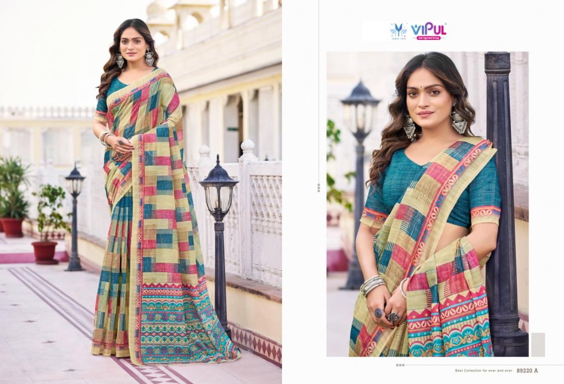 VIPUL FASHION PRATIKSHA COTTON COMFORTABLE SAREE WHOLESALER