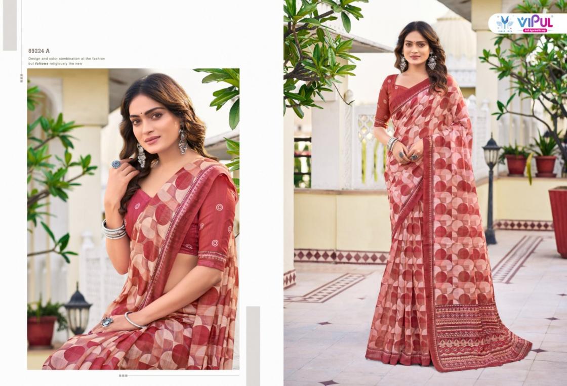 VIPUL FASHION PRATIKSHA COTTON COMFORTABLE SAREE WHOLESALER