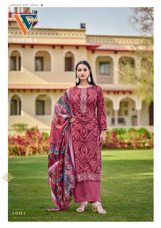 VANDANA VATIKA VOL-1 WHOLESALE COTTON PRINTED DRESS MATERIAL ONLINE