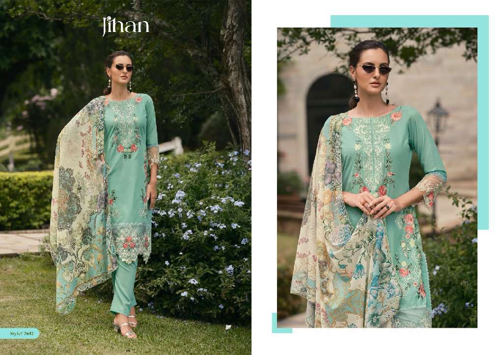 Jihan Taskeen Vol-2 Wholesale Cotton With Self Embroidery Pakistani Style Suits