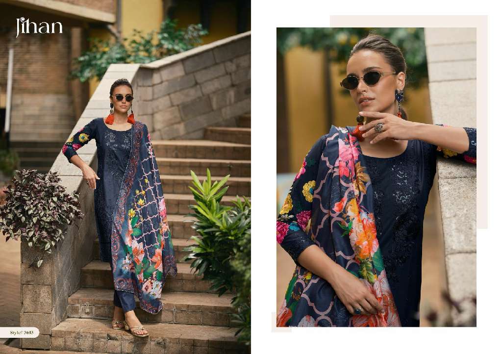 Jihan Taskeen Vol-2 Wholesale Cotton With Self Embroidery Pakistani Style Suits