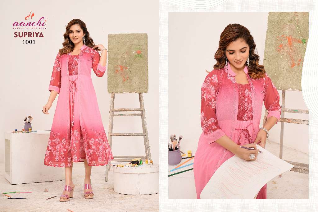 AANCHI SUPRIYA WHOLESALE ANARKALI STYLE KURTIS