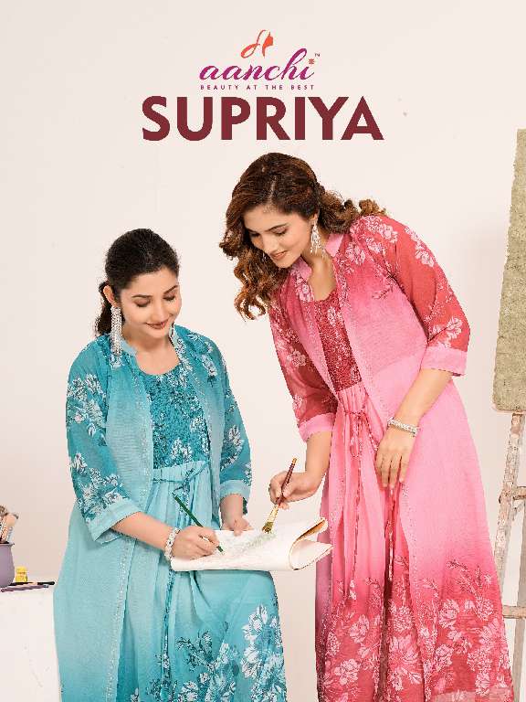 AANCHI SUPRIYA WHOLESALE ANARKALI STYLE KURTIS