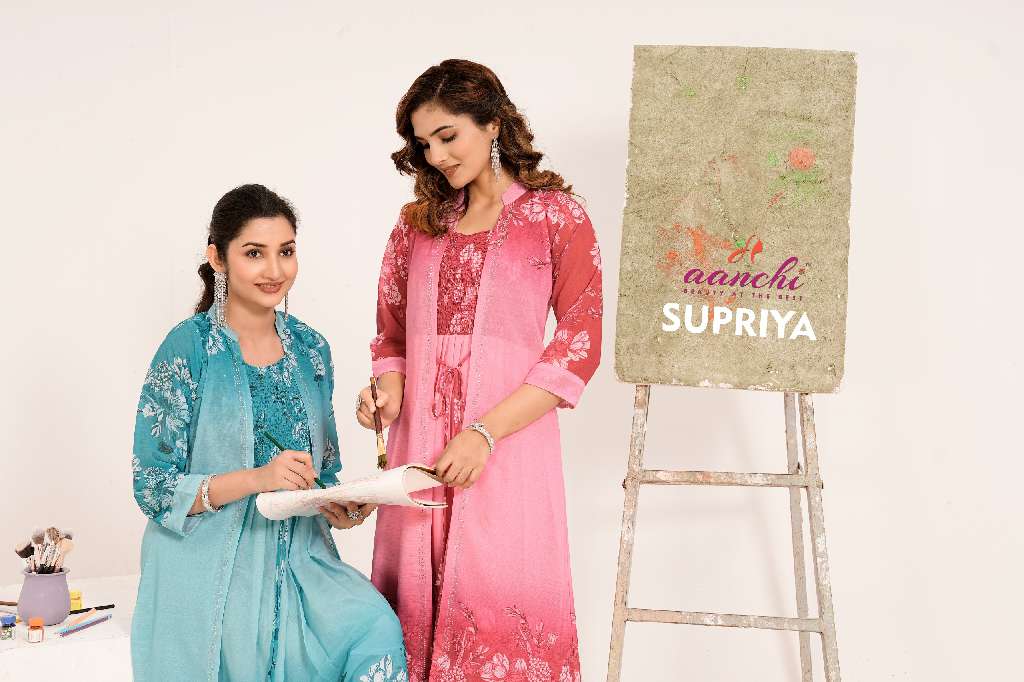 AANCHI SUPRIYA WHOLESALE ANARKALI STYLE KURTIS