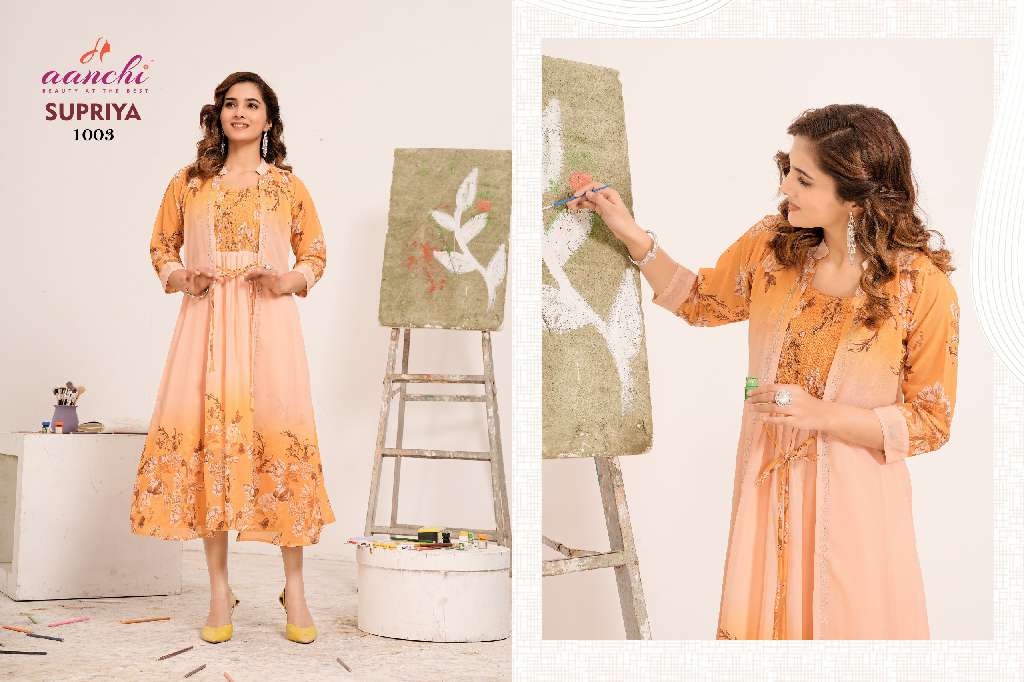 AANCHI SUPRIYA WHOLESALE ANARKALI STYLE KURTIS