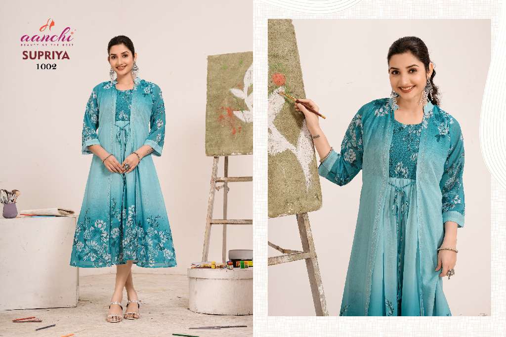 AANCHI SUPRIYA WHOLESALE ANARKALI STYLE KURTIS