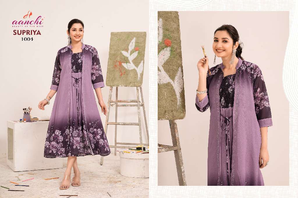 AANCHI SUPRIYA WHOLESALE ANARKALI STYLE KURTIS