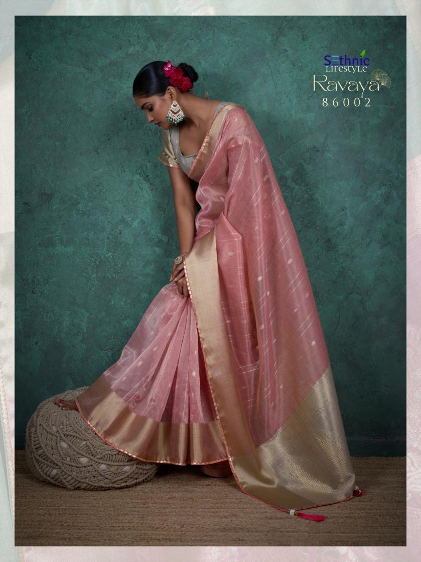sethnic lifestyle present ravaya party wear linen blend woven sareesethnic lifestyle present ravaya party wear linen blend woven saree