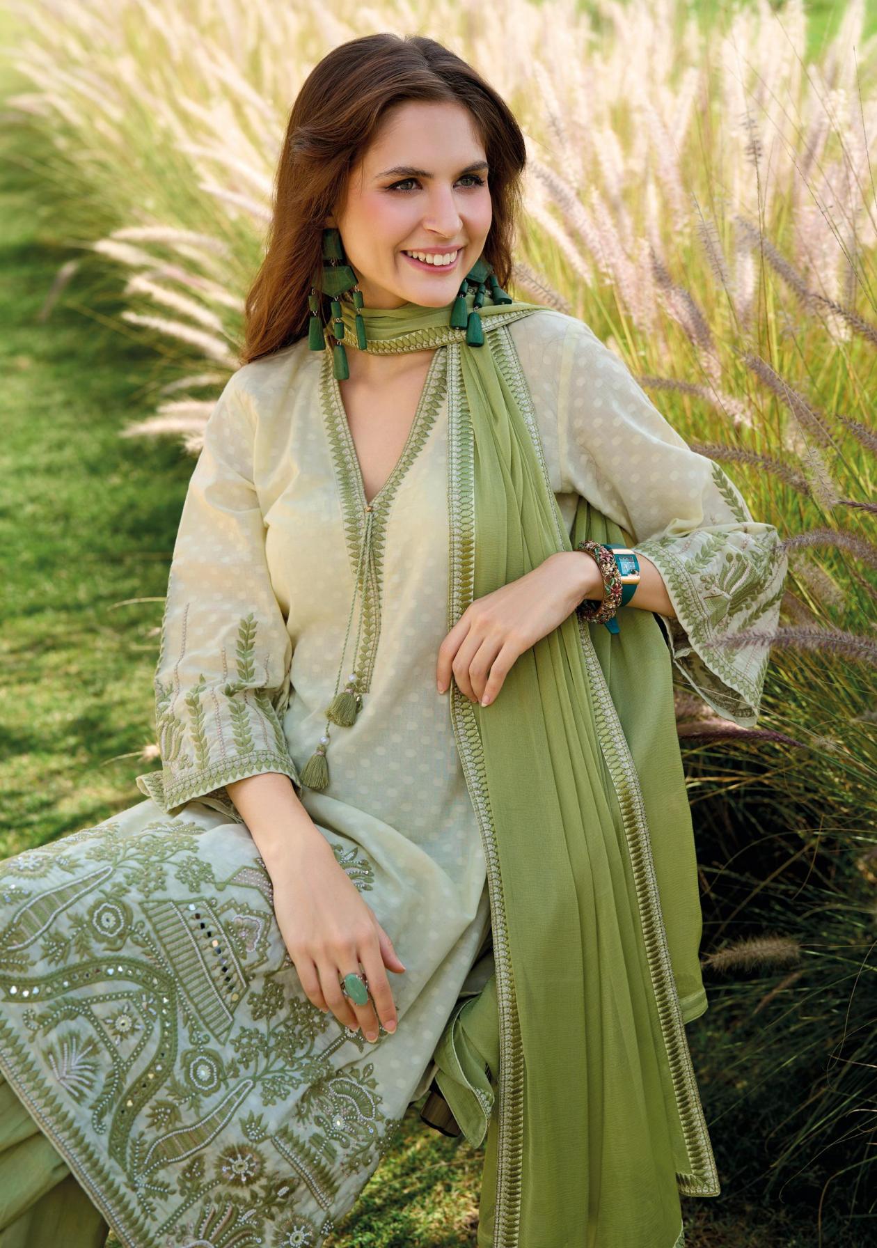 kailee fashion sehra cotton full stitch party wear suits for women