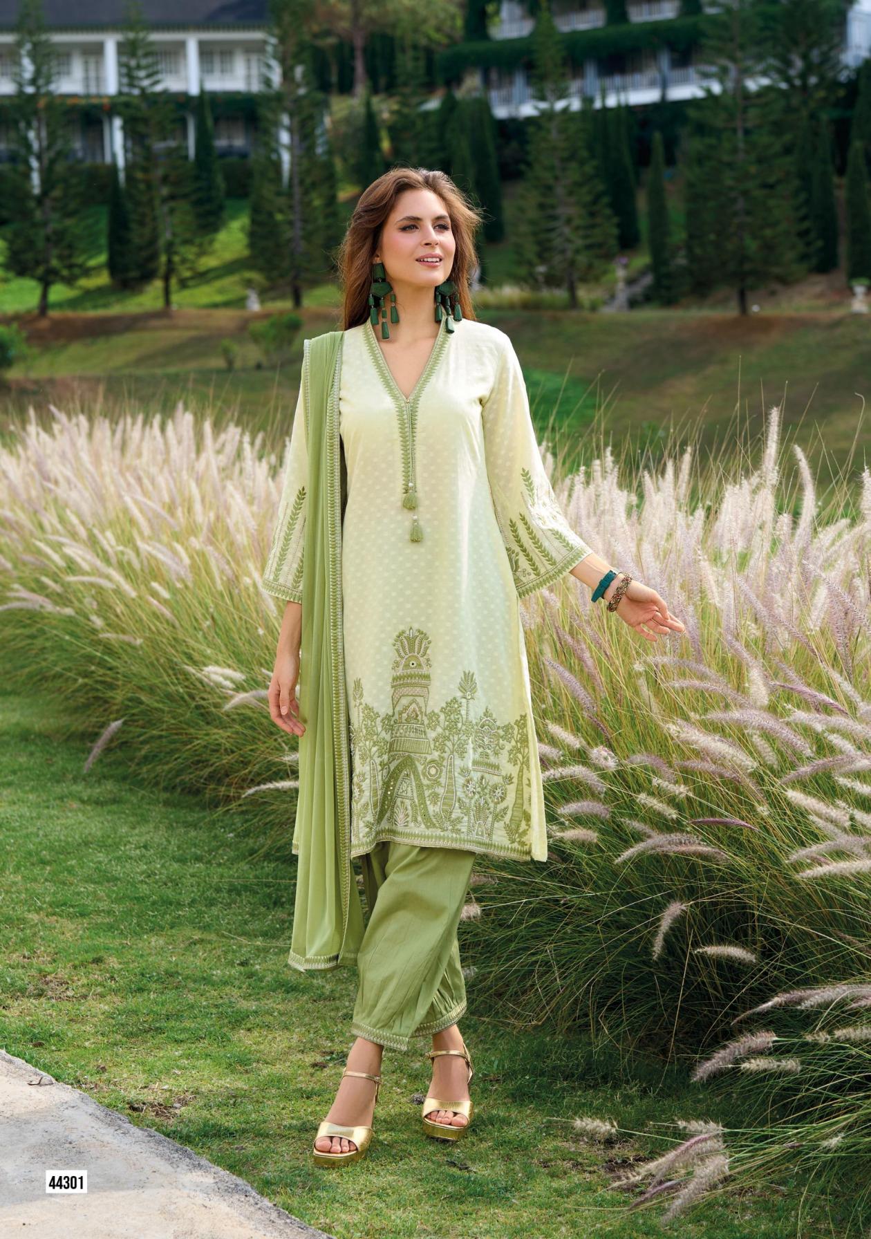 kailee fashion sehra cotton full stitch party wear suits for women