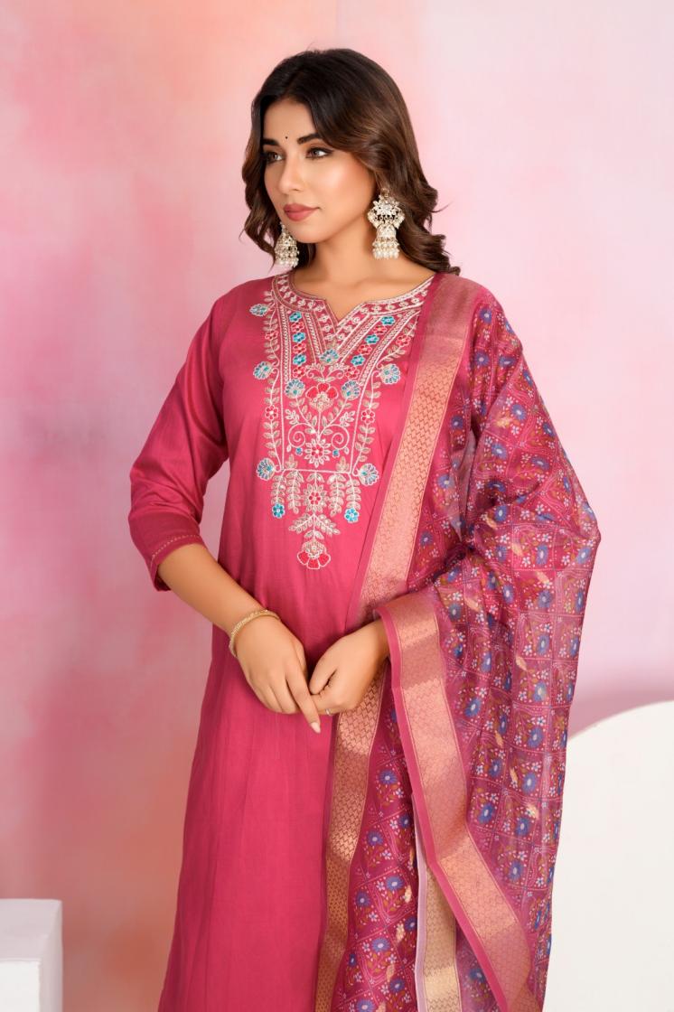 tanisha vol 22 viscose chanderi readymade gorgeous look suit online