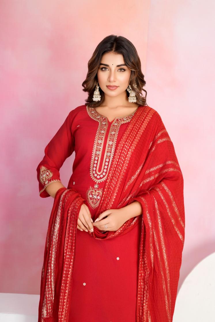 tanisha vol 22 viscose chanderi readymade gorgeous look suit online