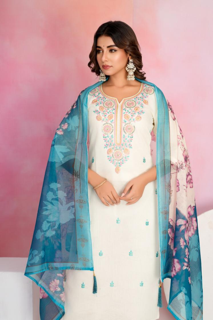 tanisha vol 22 viscose chanderi readymade gorgeous look suit online