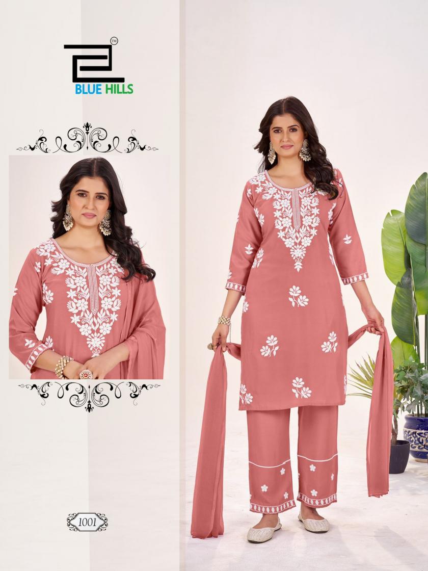 blue hills presents summer feels rayon embroidered kurta set with big size available
