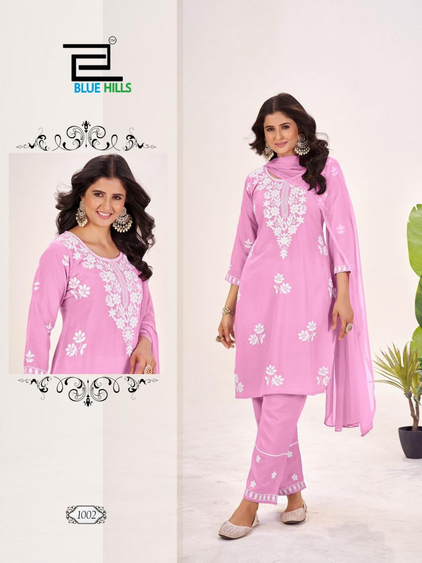 blue hills presents summer feels rayon embroidered kurta set with big size available