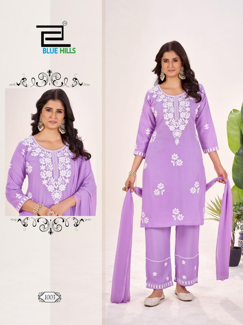 blue hills presents summer feels rayon embroidered kurta set with big size available