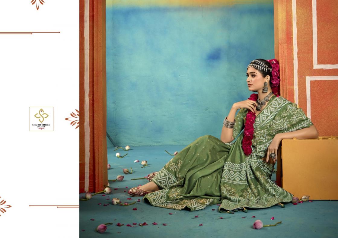 sarangi by shubh shree creation wealvet tusser silk fashionable sarees