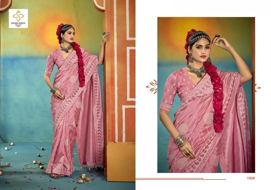 sarangi by shubh shree creation wealvet tusser silk fashionable sarees