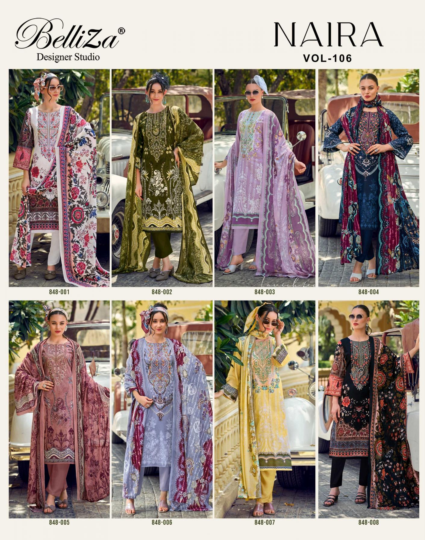 belliza launch naira vol 106 summer collection cotton kurta set