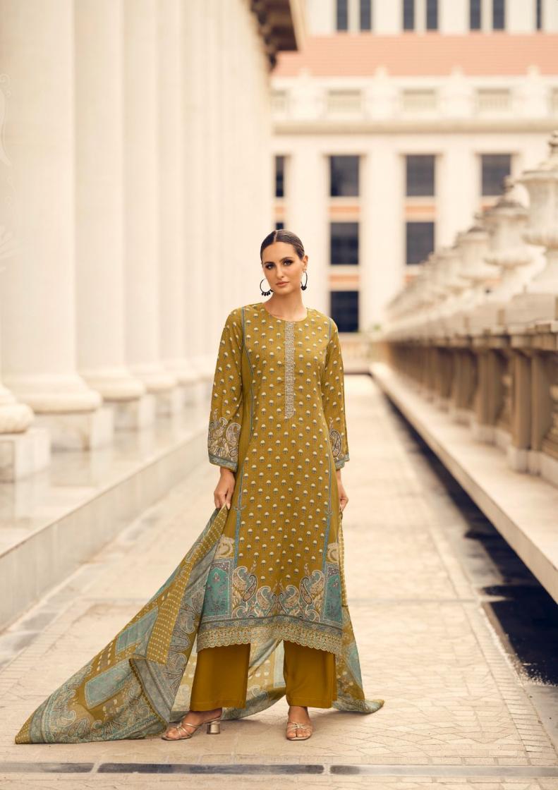 the hermitage shop present paisely Pure Viscos unstitched pakistani salwar suit