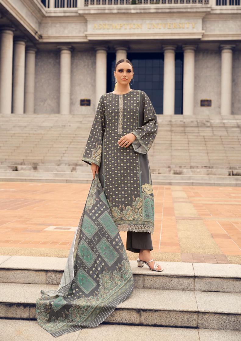 the hermitage shop present paisely Pure Viscos unstitched pakistani salwar suit