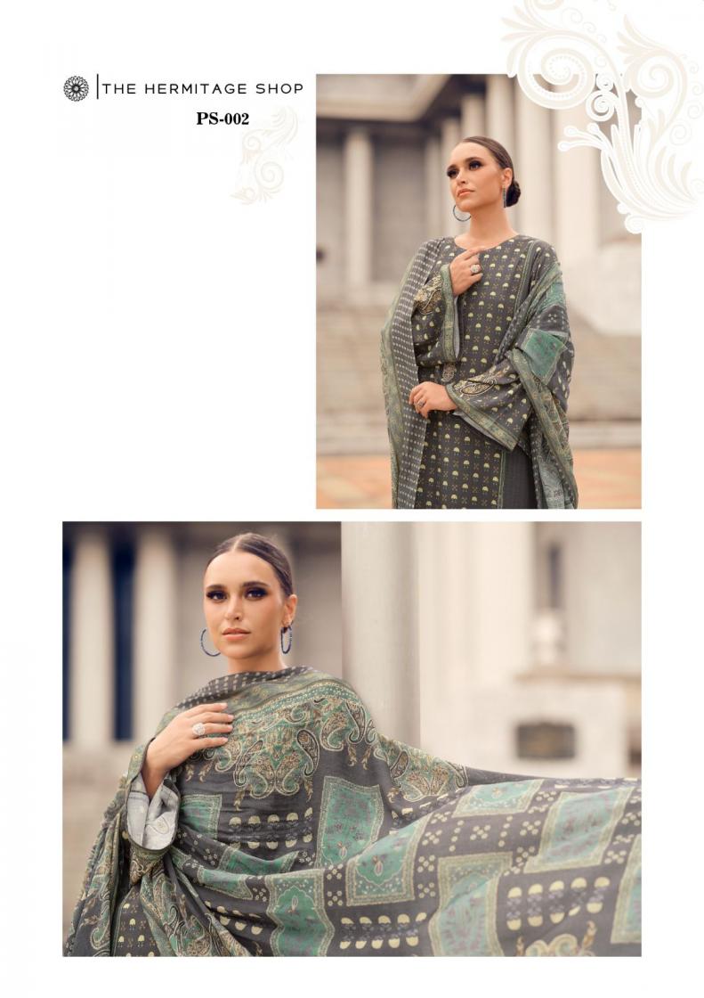 the hermitage shop present paisely Pure Viscos unstitched pakistani salwar suit