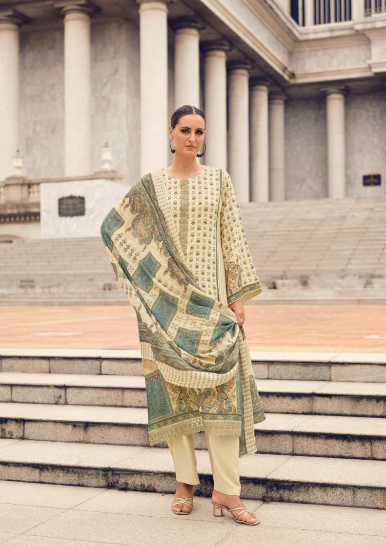 the hermitage shop present paisely Pure Viscos unstitched pakistani salwar suit