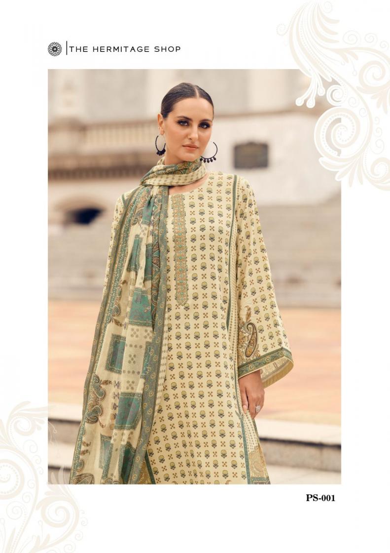 the hermitage shop present paisely Pure Viscos unstitched pakistani salwar suit