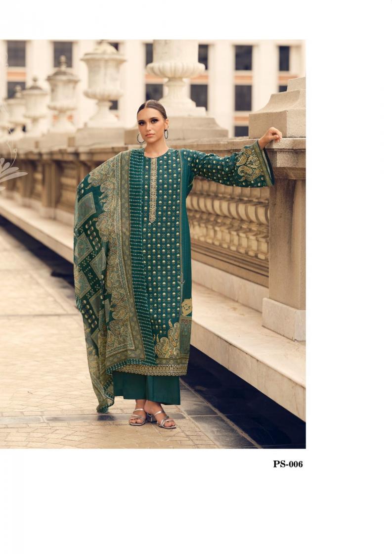 the hermitage shop present paisely Pure Viscos unstitched pakistani salwar suit