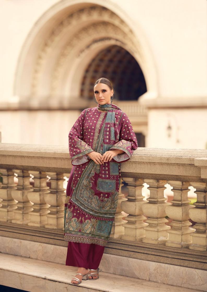 the hermitage shop present paisely Pure Viscos unstitched pakistani salwar suit