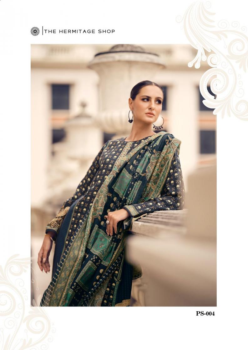 the hermitage shop present paisely Pure Viscos unstitched pakistani salwar suit