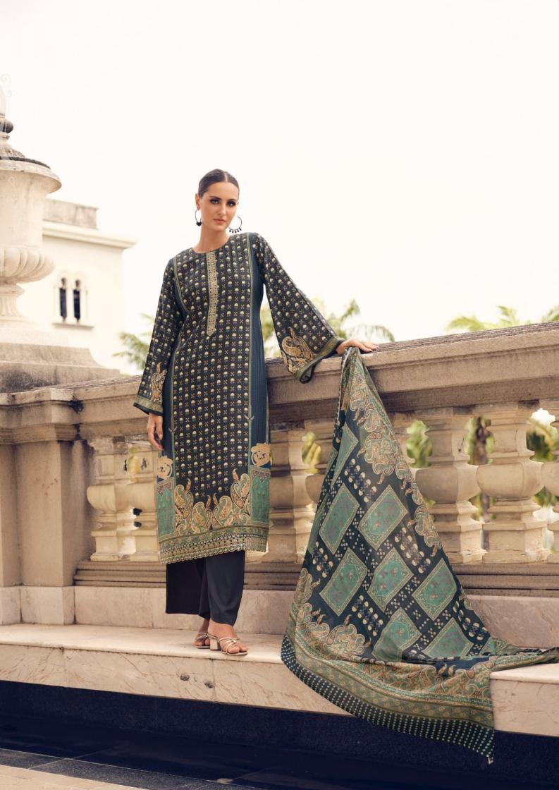 the hermitage shop present paisely Pure Viscos unstitched pakistani salwar suit